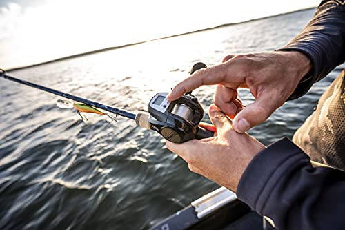 Abu Garcia Max Raqamli Simi Sanashtiruvchi Past Profil Baitcast Makarasi, O'lcham LP (1498727), Uglerod Tolali Yulduz Tormozi, Maksimal 20lb | 9.0kg, Chidamli, Yengil va Kuchli, Qora - 6