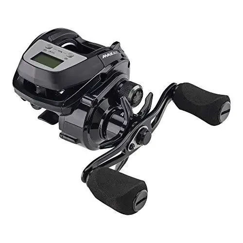 Abu Garcia Max Raqamli Simi Sanashtiruvchi Past Profil Baitcast Makarasi, O'lcham LP (1498727), Uglerod Tolali Yulduz Tormozi, Maksimal 20lb | 9.0kg, Chidamli, Yengil va Kuchli, Qora - 1