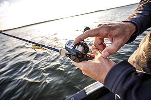 Abu Garcia Max Raqamli Simi Sanashtiruvchi Past Profil Baitcast Makarasi, O'lcham LP (1498727), Uglerod Tolali Yulduz Tormozi, Maksimal 20lb | 9.0kg, Chidamli, Yengil va Kuchli, Qora - 6