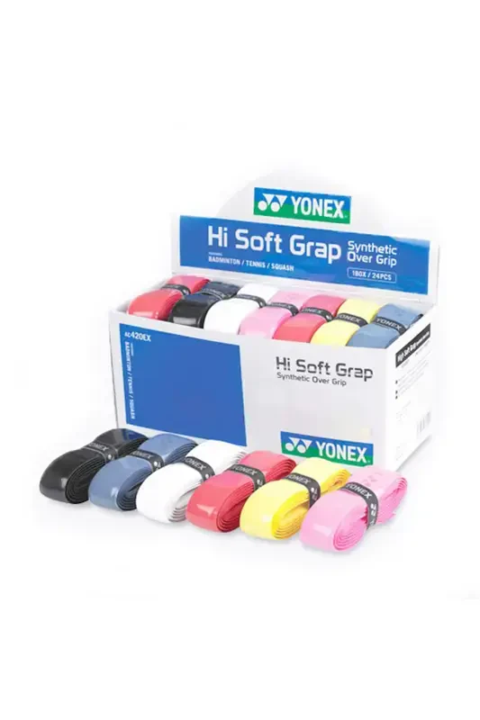 AC420 Hi-Soft Badminton Racket Grip - White - 2
