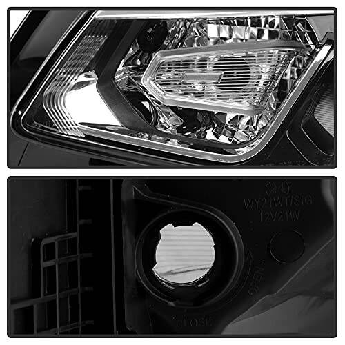 ACANII - For [Halogen Model] 2016 2017 2018 Chevy Malibu Projector Headlights Headlamps Pair Set Replacement Left+Right - 4