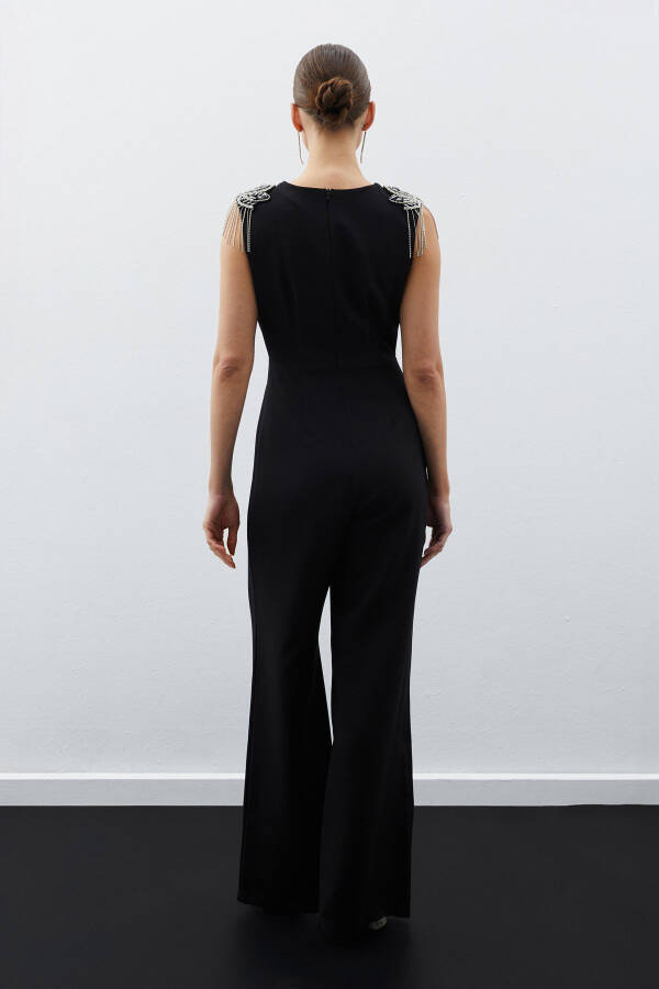 Accessorized Jumpsuit - BLACK - 7