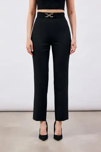 Accessory Detail Pants - Black - 3