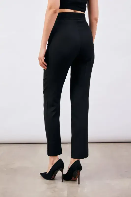 Accessory Detail Pants - Black - 5