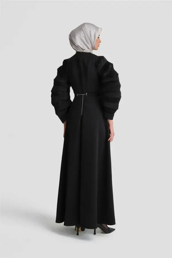 Accordion Sleeves Chic Dress 24k9900 Black - 4