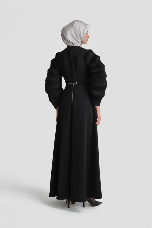 Accordion Sleeves Chic Dress 24k9900 Black - 4