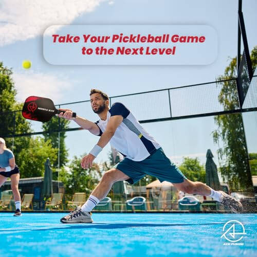ACE FUSION - Pickleball Paddles Set of 2 with Premium Fiberglass Surface, 2 Pickleball Rackets, 4 Pickleballs,1 Portable Carry Bag, Pickle Ball Paddle Set for Beginners to Pros - 5