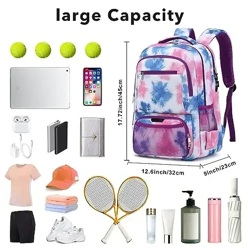 ACESAK Tennis Backpack Tennis Bag for Women Men - Tennis Bag Holds 2 Rackets, Badminton Squash, Pickleball Paddles Balls - ACESAK (1)