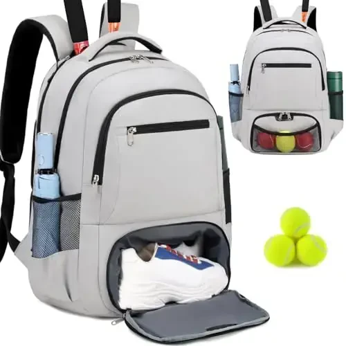 ACESAK Tennis Backpack Ayollar Erkaklar uchun Tennis sumkasi - Tennis sumkasi 2 ta Raketka, Badminton Skvosh, Picklebol Eşkaklar To'plarini sig'dira oladi - 1