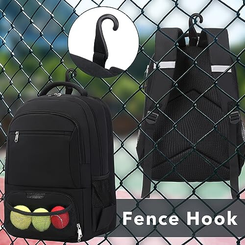 ACESAK Tennis Backpack Tennis Bag for Women Men - Tennis Bag Holds 2 Rackets, Badminton Squash, Pickleball Paddles Balls - 6