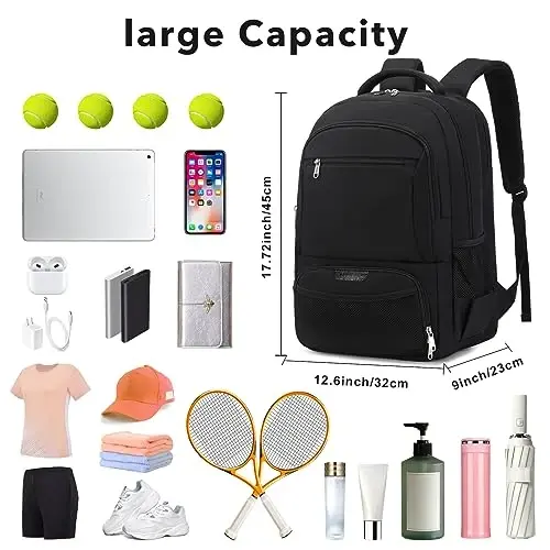 ACESAK Tennis Backpack Tennis Bag for Women Men - Tennis Bag Holds 2 Rackets, Badminton Squash, Pickleball Paddles Balls - ACESAK (1)