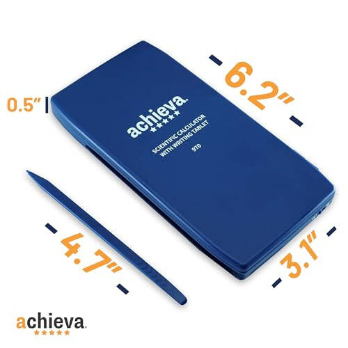 Achieva Scientific Calculator with Erasable LCD Writing Tablet | 2-Line Display | Dual Solar & Battery Power | for Students in Middle School, High School (970) - 3