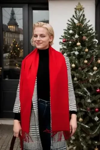 Achillea CasModazoneere Feel Tartan Plaid Scarf - Classic Winter Scarf for Men & Women, Scottish Heritage Holiday Gift - MODAZONE (1)