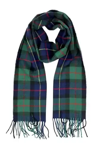 Achillea CasModazoneere Feel Tartan Plaid Scarf - Classic Winter Scarf for Men & Women, Scottish Heritage Holiday Gift 