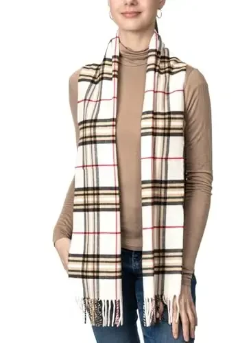 Achillea CasModazoneere Feel Tartan Plaid Scarf - Classic Winter Scarf for Men & Women, Scottish Heritage Holiday Gift - ACHILLEA (1)