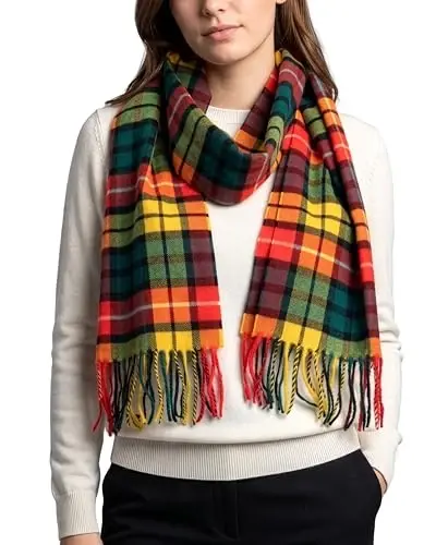 Achillea CasModazoneere Feel Tartan Plaid Scarf - Classic Winter Scarf for Men & Women, Scottish Heritage Holiday Gift 