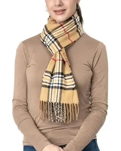 Achillea CasModazoneere Feel Tartan Plaid Scarf - Classic Winter Scarf for Men & Women, Scottish Heritage Holiday Gift - 3