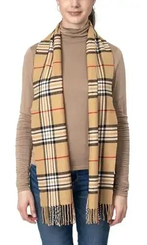 Achillea CasModazoneere Feel Tartan Plaid Scarf - Classic Winter Scarf for Men & Women, Scottish Heritage Holiday Gift - 4