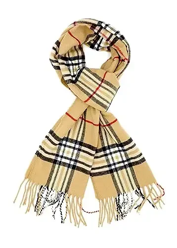 Achillea CasModazoneere Feel Tartan Plaid Scarf - Classic Winter Scarf for Men & Women, Scottish Heritage Holiday Gift 