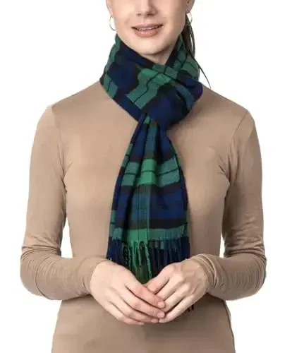 Achillea CasModazoneere Feel Tartan Plaid Scarf - Classic Winter Scarf for Men & Women, Scottish Heritage Holiday Gift - 7