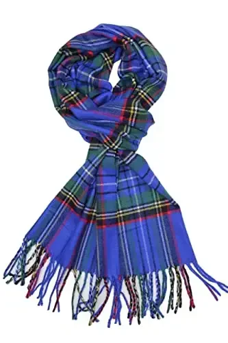Achillea CasModazoneere Feel Tartan Plaid Scarf - Classic Winter Scarf for Men & Women, Scottish Heritage Holiday Gift - 1