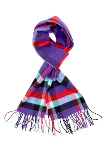 Achillea CasModazoneere Feel Tartan Plaid Scarf - Classic Winter Scarf for Men & Women, Scottish Heritage Holiday Gift - MODAZONE