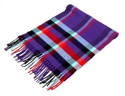Achillea CasModazoneere Feel Tartan Plaid Scarf - Classic Winter Scarf for Men & Women, Scottish Heritage Holiday Gift - 4