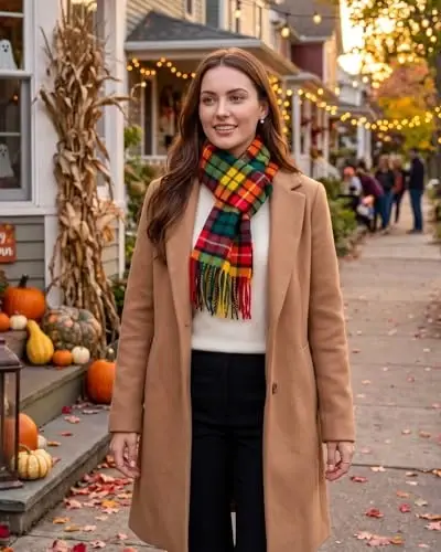 Achillea CasModazoneere Feel Tartan Plaid Scarf - Classic Winter Scarf for Men & Women, Scottish Heritage Holiday Gift - 3