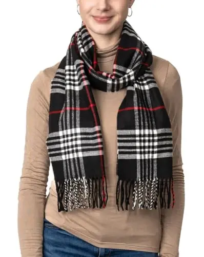Achillea CasModazoneere Feel Tartan Plaid Scarf - Classic Winter Scarf for Men & Women, Scottish Heritage Holiday Gift - 5