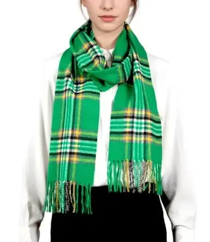 Achillea CasModazoneere Feel Tartan Plaid Scarf - Erkaklar va ayollar uchun klassik qishki sharf, Shotlandiya merosi bayram sovg'asi - 6