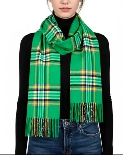 Achillea CasModazoneere Feel Tartan Plaid Scarf - Erkaklar va ayollar uchun klassik qishki sharf, Shotlandiya merosi bayram sovg'asi - ACHILLEA (1)