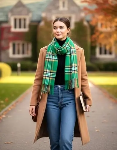 Achillea CasModazoneere Feel Tartan Plaid Scarf - Erkaklar va ayollar uchun klassik qishki sharf, Shotlandiya merosi bayram sovg'asi - 5
