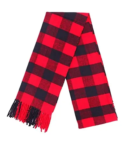 Achillea CasModazoneere Feel Tartan Plaid Scarf - Erkaklar va ayollar uchun klassik qishki sharf, Shotlandiya merosi bayram sovg'asi - 4