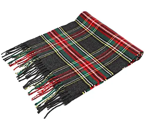 Achillea CasModazoneere Feel Tartan Plaid Scarf - Erkaklar va ayollar uchun klassik qishki sharf, Shotlandiya merosi bayram sovg'asi - 4