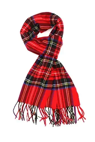 Achillea CasModazoneere Feel Tartan Plaid Scarf - Classic Winter Scarf for Men & Women, Scottish Heritage Holiday Gift 