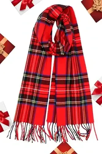 Achillea CasModazoneere Feel Tartan Plaid Scarf - Classic Winter Scarf for Men & Women, Scottish Heritage Holiday Gift - 4