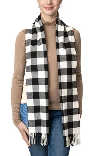 Achillea CasModazoneere Feel Tartan Plaid Scarf - Classic Winter Scarf for Men & Women, Scottish Heritage Holiday Gift - ACHILLEA (1)