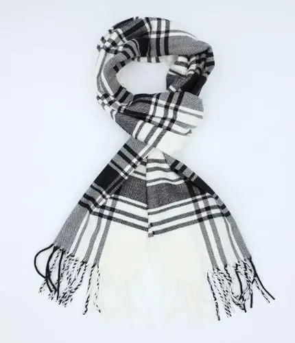 Achillea Scottish Tartan Plaid Scarf - Warm CasModazoneere Feel Winter Scarf, Scarves for Holiday, Christmas & Daily Wear - 3