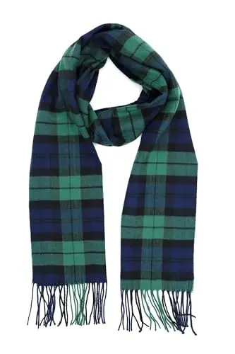Achillea Scottish Tartan Plaid Scarf, Classic Winter Scarf, Soft CasModazoneere Feel Men’s & Women's Scarves - ACHILLEA