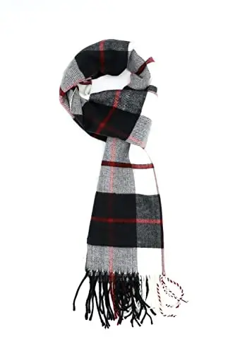 Achillea Scottish Tartan Plaid Scarf - Warm CasModazoneere Feel Winter Scarf, Scarves for Holiday, Christmas & Daily Wear - 1
