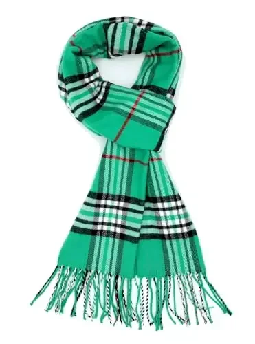 Achillea Scottish Tartan Plaid Scarf - Warm CasModazoneere Feel Winter Scarf, Scarves for Holiday, Christmas & Daily Wear - 2