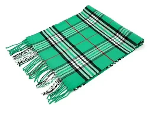 Achillea Scottish Tartan Plaid Scarf - Warm CasModazoneere Feel Winter Scarf, Scarves for Holiday, Christmas & Daily Wear - 4