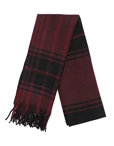 Achillea Scottish Tartan Plaid Scarf - Warm CasModazoneere Feel Winter Scarf, Holiday, Rojdestvo va Kundalik Kiyim uchun sharflar - 4