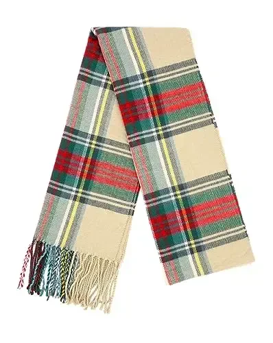 Achillea Scottish Tartan Plaid Scarf - Warm CasModazoneere Feel Winter Scarf, Holiday, Rojdestvo va Kundalik Kiyim uchun sharflar - 6