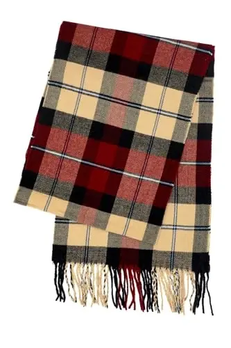 Achillea Scottish Tartan Plaid Scarf - Warm CasModazoneere Feel Winter Scarf, Holiday, Rojdestvo va Kundalik Kiyim uchun sharflar - 5