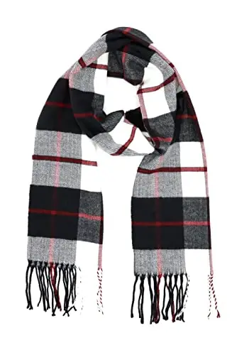 Achillea Scottish Tartan Plaid Scarf - Warm CasModazoneere Feel Winter Scarf, Holiday, Rojdestvo va kundalik kiyim uchun sharflar - 2