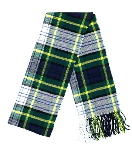 Achillea Scottish Tartan Plaid Scarf - Warm CasModazoneere Feel Winter Scarf, Holiday, Rojdestvo va kundalik kiyim uchun sharflar - 4