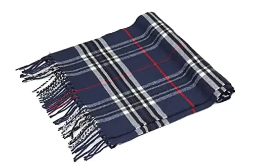 Achillea Scottish Tartan Plaid Scarf - Warm CasModazoneere Feel Winter Scarf, Holiday, Rojdestvo va kundalik kiyim uchun sharflar - 4