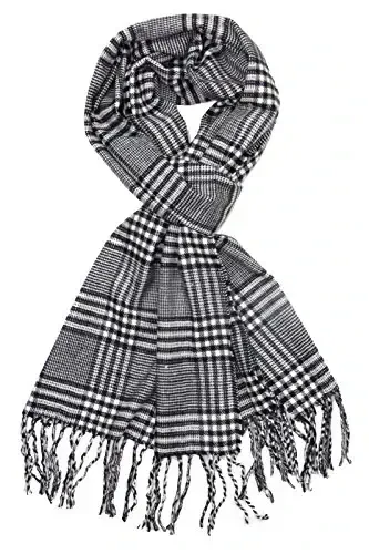 Achillea Scottish Tartan Plaid Scarf - Warm CasModazoneere Feel Winter Scarf, Holiday, Rojdestvo va kundalik kiyim uchun sharflar 