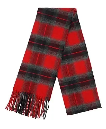 Achillea Scottish Tartan Plaid Scarf - Warm CasModazoneere Feel Winter Scarf, Holiday, Rojdestvo va kundalik kiyim uchun sharflar - 4